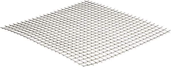 Value Collection - 16 Gage, 0.063 Inch Wire Diameter, 2 x 2 Mesh per Linear Inch, Stainless Steel, Welded Fabric Wire Cloth - 0.437 Inch Opening Width, 12 Inch Wide x 12 Inch Stock Length - Eagle Tool & Supply