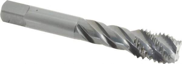 OSG - 5/8-11 UNC 4 Flute 3B Modified Bottoming Spiral Flute Tap - Vanadium High Speed Steel, Oxide Finish, 3-13/16" OAL, Right Hand Flute, Right Hand Thread, H3, Series 303 - Eagle Tool & Supply