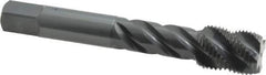 OSG - 5/8-18 UNF 4 Flute 3B Modified Bottoming Spiral Flute Tap - Vanadium High Speed Steel, Oxide Finish, 3-13/16" OAL, Right Hand Flute, Right Hand Thread, H3, Series 303 - Exact Industrial Supply