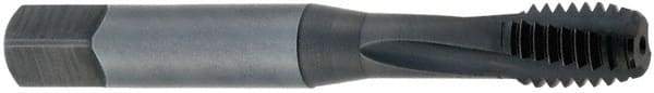 OSG - 7/16-20 UNF 3 Flute Bottoming Spiral Flute Tap - Powdered Metal, Oxide Finish, 3-5/32" OAL, Right Hand Flute, Right Hand Thread, H5, Series 313NI - Eagle Tool & Supply
