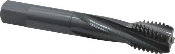 OSG - 3/4-10 UNC 4 Flute Modified Bottoming Spiral Flute Tap - Powdered Metal, Oxide Finish, 4-1/4" OAL, Right Hand Flute, Right Hand Thread, H3, Series 313 - Eagle Tool & Supply