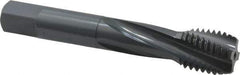 OSG - 3/4-10 UNC 4 Flute Modified Bottoming Spiral Flute Tap - Powdered Metal, Oxide Finish, 4-1/4" OAL, Right Hand Flute, Right Hand Thread, H3, Series 313 - Eagle Tool & Supply