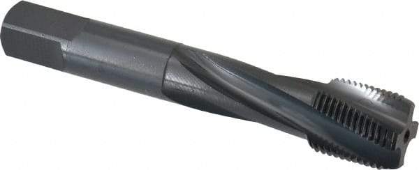 OSG - 3/4-16 UNF 4 Flute 3B Modified Bottoming Spiral Flute Tap - Powdered Metal, Oxide Finish, 4-1/4" OAL, Right Hand Flute, Right Hand Thread, H3, Series 313 - Eagle Tool & Supply