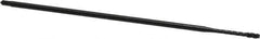 OSG - #6-32 UNC 3 Flute H3 Oxide Finish Vanadium High Speed Steel Spiral Flute Extension Tap - Modified Bottoming Chamfer, 6" OAL, 2B Class of Fit - Exact Industrial Supply