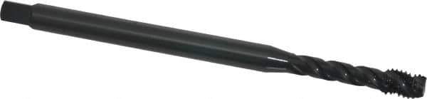OSG - 3/8-16 UNC 3 Flute H3 Oxide Finish Vanadium High Speed Steel Spiral Flute Extension Tap - Modified Bottoming Chamfer, 6" OAL, 3B Class of Fit - Exact Industrial Supply