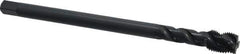 OSG - 1/2-20 UNF 3 Flute H3 Oxide Finish Vanadium High Speed Steel Spiral Flute Extension Tap - Modified Bottoming Chamfer, 6" OAL, 3B Class of Fit - Eagle Tool & Supply