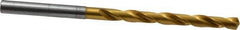 OSG - 15/64" 130° Cobalt Jobber Drill - TiN Finish, Right Hand Cut, Spiral Flute, Straight Shank, 4-7/16" OAL, Standard Point - Eagle Tool & Supply