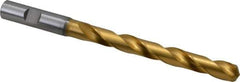 OSG - 29/64" 130° Cobalt Jobber Drill - TiN Finish, Right Hand Cut, Spiral Flute, Straight Shank, 6-9/32" OAL, Standard Point - Eagle Tool & Supply