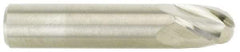 M.A. Ford - 0.6299" Diam, 20mm LOC, 4 Flute Solid Carbide Ball End Mill - TiCN Finish, Single End, 76mm OAL, 16mm Shank Diam, Spiral Flute - Eagle Tool & Supply