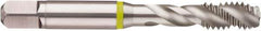 Guhring - M14x2.00 Metric Coarse 3 Flute 6H Modified Bottoming Spiral Flute Tap - Cobalt, Bright Finish, 3-19/32" OAL, Right Hand Flute, Right Hand Thread, Series 3903 - Eagle Tool & Supply