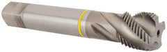Guhring - 1-12 UNF 4 Flute 2B Modified Bottoming Spiral Flute Tap - Cobalt, Bright Finish, 5-1/8" OAL, Right Hand Flute, Right Hand Thread, Series 3905 - Eagle Tool & Supply