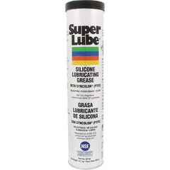 Synco Chemical - 14.1 oz Cartridge Silicone General Purpose Grease - Translucent White, Food Grade, 500°F Max Temp, NLGIG 2, - Eagle Tool & Supply