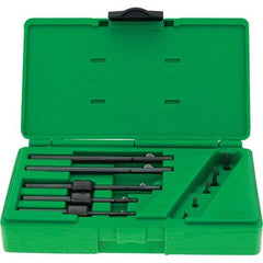 Deburr Master - 5 Piece Power Deburring Tool Set - Includes 1/8 to 1/4" Diam Hole Range Tools - Eagle Tool & Supply