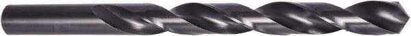 DORMER - 12.9mm 118° High Speed Steel Jobber Drill - Oxide Finish, Right Hand Cut, Spiral Flute, Straight Shank, 151mm OAL - Eagle Tool & Supply