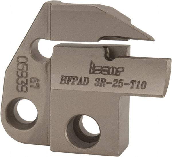 Iscar - 3mm Groove Width, 10mm Max Depth of Cut, Right Hand Cut, HFPAD Indexable Grooving Blade - GRIP, HGN-C, HGN-J, HGN-UT, HGPL Insert Style, Series Modular Grip - Eagle Tool & Supply