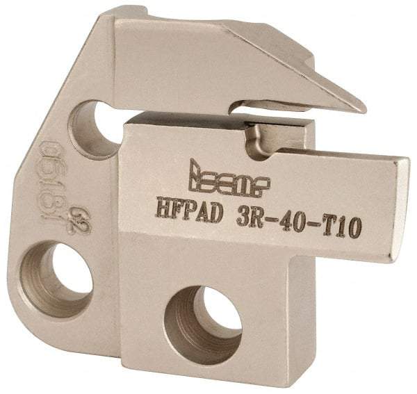 Iscar - 3mm Groove Width, 10mm Max Depth of Cut, Right Hand Cut, HFPAD Indexable Grooving Blade - GRIP, HGN-C, HGN-J, HGN-UT, HGPL Insert Style, Series Modular Grip - Eagle Tool & Supply