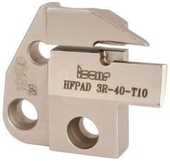 Iscar - 3mm Groove Width, 10mm Max Depth of Cut, Right Hand Cut, HFPAD Indexable Grooving Blade - GRIP, HGN-C, HGN-J, HGN-UT, HGPL Insert Style, Series Modular Grip - Eagle Tool & Supply