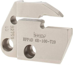 Iscar - 6mm Groove Width, 20mm Max Depth of Cut, Right Hand Cut, HFPAD Indexable Grooving Blade - HFPR/L Insert Style, Series Modular Grip - Eagle Tool & Supply