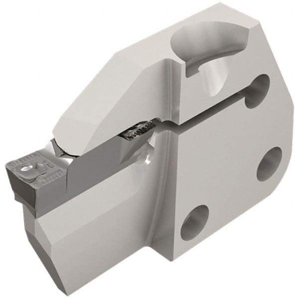 Iscar - 6mm Groove Width, 20mm Max Depth of Cut, Left Hand Cut, HFPAD Indexable Grooving Blade - HFPR/L Insert Style, Series Modular Grip - Eagle Tool & Supply