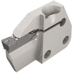 Iscar - 6mm Groove Width, 20mm Max Depth of Cut, Left Hand Cut, HFPAD Indexable Grooving Blade - HFPR/L Insert Style, Series Modular Grip - Eagle Tool & Supply