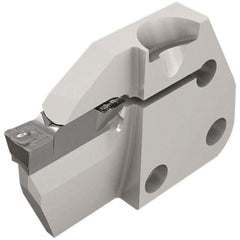 Iscar - 6mm Groove Width, 20mm Max Depth of Cut, Right Hand Cut, HFPAD Indexable Grooving Blade - HFPR/L Insert Style, Series Modular Grip - Eagle Tool & Supply