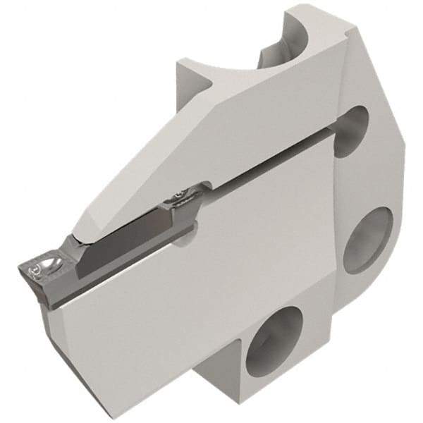 Iscar - 3mm Groove Width, 10mm Max Depth of Cut, Left Hand Cut, HFPAD Indexable Grooving Blade - GRIP, HGN-C, HGN-J, HGN-UT, HGPL Insert Style, Series Modular Grip - Eagle Tool & Supply