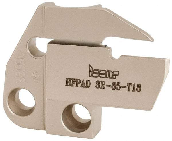 Iscar - 3mm Groove Width, 18mm Max Depth of Cut, Right Hand Cut, HFPAD Indexable Grooving Blade - GRIP, HGN-C, HGN-J, HGN-UT, HGPL Insert Style, Series Modular Grip - Eagle Tool & Supply
