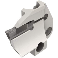 Iscar - 4mm Groove Width, 10mm Max Depth of Cut, Left Hand Cut, HFPAD Indexable Grooving Blade - DGN/DGNC/DGNM-C, DGNM-J/JS/JT, DGN-UT/UA, GRIP, HFPR/L, HGPL Insert Style, Series Modular Grip - Eagle Tool & Supply