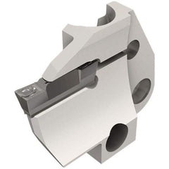 Iscar - 4mm Groove Width, 10mm Max Depth of Cut, Left Hand Cut, HFPAD Indexable Grooving Blade - DGN/DGNC/DGNM-C, DGNM-J/JS/JT, DGN-UT/UA, GRIP, HFPR/L, HGPL Insert Style, Series Modular Grip - Eagle Tool & Supply