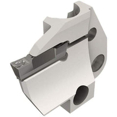 Iscar - 4mm Groove Width, 20mm Max Depth of Cut, Left Hand Cut, HFPAD Indexable Grooving Blade - DGN/DGNC/DGNM-C, DGNM-J/JS/JT, DGN-UT/UA, GRIP, HFPR/L, HGPL Insert Style, Series Modular Grip - Eagle Tool & Supply