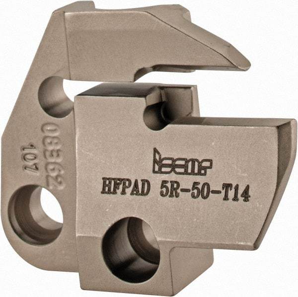Iscar - 5mm Groove Width, 14mm Max Depth of Cut, Right Hand Cut, HFPAD Indexable Grooving Blade - HFPR/L Insert Style, Series Modular Grip - Eagle Tool & Supply