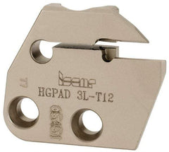 Iscar - 3" Groove Width, 12mm Max Depth of Cut, Left Hand Cut, HGPAD Indexable Grooving Blade - GRIP 3.., HGN.. 3.. Insert Style, Series Heli-Grip - Eagle Tool & Supply