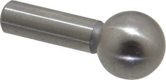 Gibraltar - 3/8" Ball Diam, 3/16" Shank Diam, Steel Inspection Tooling Ball - Slip-Fit Shank, 3/4" Ball Center to Shank Bottom - Eagle Tool & Supply