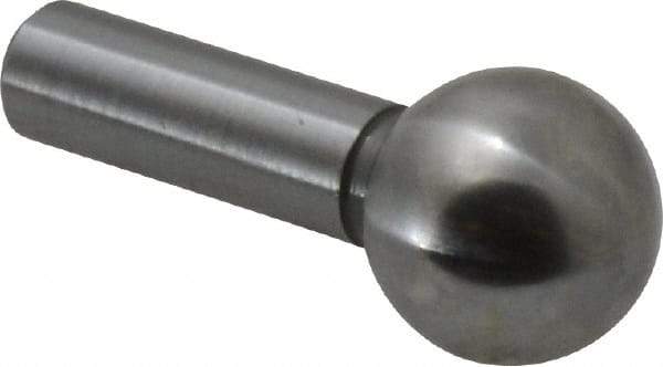 Gibraltar - 3/8" Ball Diam, 3/16" Shank Diam, Steel Inspection Tooling Ball - Press-Fit Shank, 3/4" Ball Center to Shank Bottom - Eagle Tool & Supply