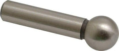 Gibraltar - 1/2" Ball Diam, 5/16" Shank Diam, Steel Inspection Tooling Ball - Slip-Fit Shank, 1-1/2" Ball Center to Shank Bottom - Eagle Tool & Supply