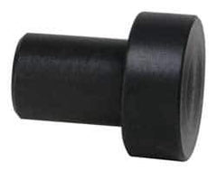 Gibraltar - 3/4" OAL, 1/4" Head Height, 5/8" OD, Hardened Steel, Ground, Press Fit Rest Button - Black Oxide Coating, 3/8" Pin Diam, 1/2" Long Pin - Eagle Tool & Supply