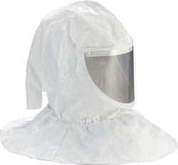 3M - Universal Size, PAPR/SAR Compatible Hood - White - Eagle Tool & Supply