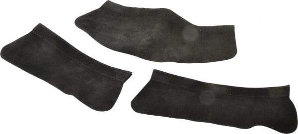 3M - Leather Helmet Throat for PAPR/SAR Headgear - Black, Compatible with Speedglas Helmets - Eagle Tool & Supply