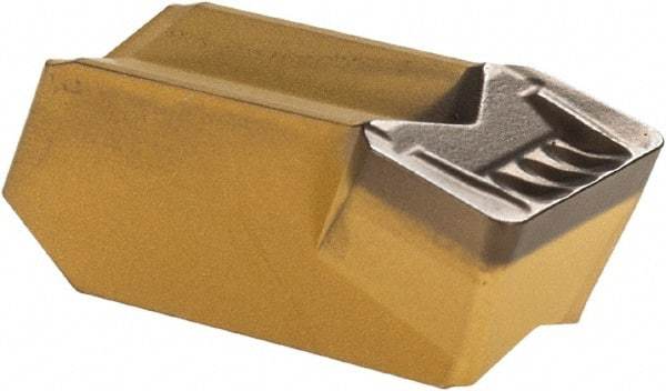 Iscar - 808GIMY Grade IC8250, 8mm Cutting Width Carbide Grooving Insert - 4.8mm Max Depth of Cut, Neutral, 0.8mm Corner Radius, TiCN/Al2O3/TiN Finish - Eagle Tool & Supply
