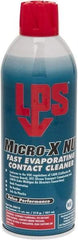 LPS - 11 Ounce Aerosol Contact Cleaner - 0°F Flash Point, Flammable, Food Grade, Plastic Safe - Eagle Tool & Supply