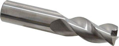 SGS - 3/4", 3 Flute, Single End, Solid Carbide, 0.06" Corner Radius End Mill - 4" OAL, 38° Helix, Right Hand Flute, 1-5/8" LOC, Right Hand Cut - Eagle Tool & Supply