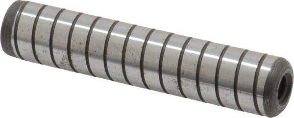Holo-Krome - 1/2" Diam x 2-1/2" Pin Length 4000 Alloy Steel Pull Out Dowel Pin - Black Luster Finish, C 47-58 & C 60 (Surface) Hardness, 1 Beveled & 1 Threaded End - Eagle Tool & Supply