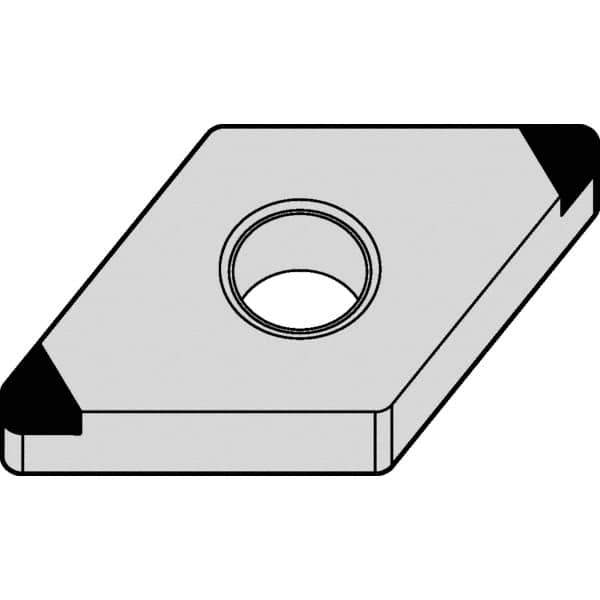 Kennametal - DNGA431 MT Grade KBH20 PCBN Turning Insert - Nano-Composite Finish, 55° Diamond, 1/2" Inscr Circle, 3/16" Thick, 1/64" Corner Radius - Eagle Tool & Supply