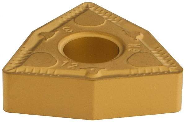 Iscar - WNMG643 GN Grade IC9250 Carbide Turning Insert - TiCN/Al2O3/TiN Finish, 80° Trigon, 3/4" Inscr Circle, 1/4" Thick, 3/64" Corner Radius - Eagle Tool & Supply
