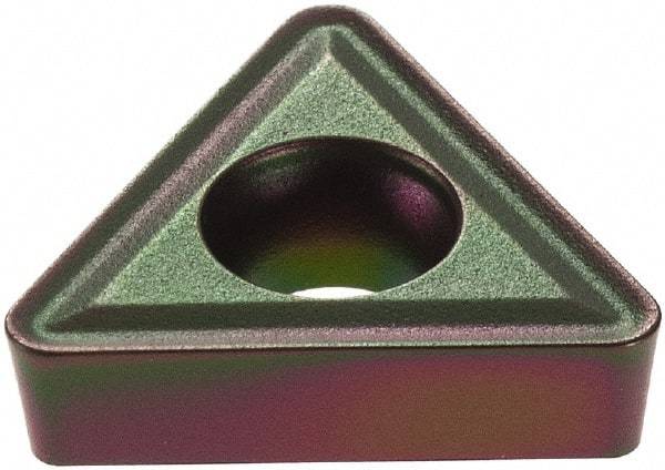 Allied Machine and Engineering - TCMT110208 Carbide Indexable Drill Insert - Uncoated, Triangle, 1/4" Inscribed Circle - Eagle Tool & Supply