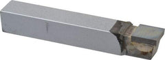 Accupro - 3/8 x 3/8" Shank, Square Nose Single Point Tool Bit - C-6, Grade Micrograin - Exact Industrial Supply