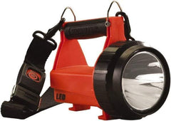 Streamlight - White LED Bulb, 145 Lumens, Spotlight/Lantern Flashlight - Orange Plastic Body, 1 7.2V Lithium-Ion Battery Included - Eagle Tool & Supply
