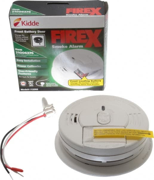 Smoke & Carbon Monoxide (CO) Alarms; Alarm Type: Smoke; Power Source: Wire-In with Battery Backup; Sensor Type: Ionization; Mount Type: Wall; Ceiling; Interconnectable: Interconnectable; Battery Size: 9V; Maximum Decibel Rating: 85.0 dB; Warranty Length: