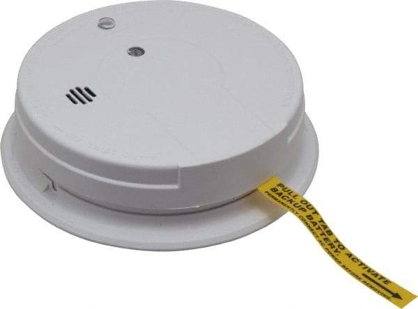 Kidde - 5.6 Inch Diameter, AC Wire In 120 Volt Smoke Alarm - 85 dB Decibel Rating, 9V Battery Included, Tamper Resistant, Interconnectable - Eagle Tool & Supply
