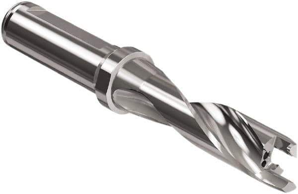 Seco - 12.5 to 12.99mm Diam, 3xD, 39mm Max Depth, 5/8" Shank Diam, 1.87" Flute, 4-1/4" OAL, Replaceable Tip Drill - SD403 Toolholder, Series Crownloc Plus - Eagle Tool & Supply